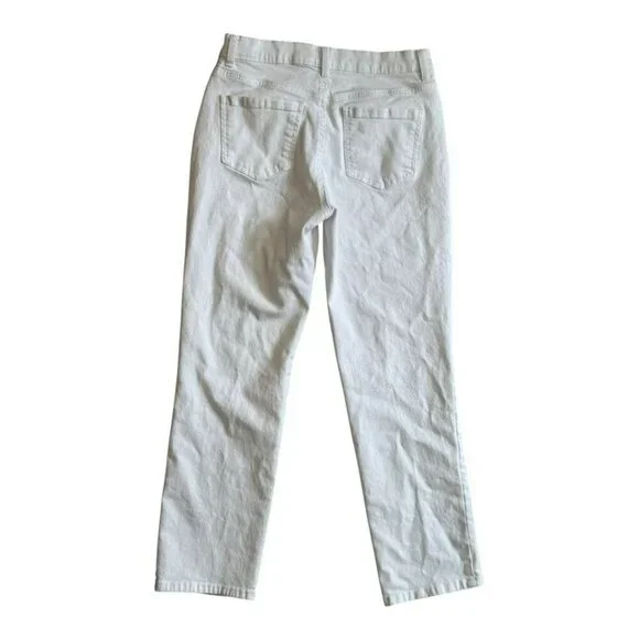 Gloria Vanderbilt Amanda White Denim Five Pocket Jeans Pants Women's SZ 8 - Picture 5 of 6